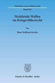 Cover von Nichtletale Waffen im Kriegsvölkerrecht.