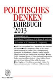 Cover von Politisches Denken.Jahrbuch 2013.