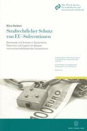 Cover von Strafrechtlicher Schutz von EU-Subventionen.