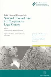 Cover von National Criminal Law in a Comparative Legal Context 1.1