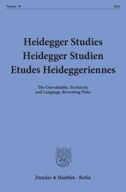 Cover von Heidegger Studies - Heidegger Studien - Etudes Heideggeriennes.