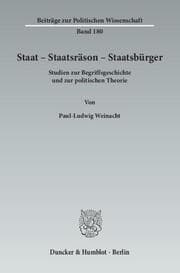 Cover von Staat - Staatsräson - Staatsbürger