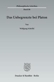 Cover von Das Unbegrenzte bei Platon.