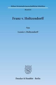 Cover von Franz v. Holtzendorff