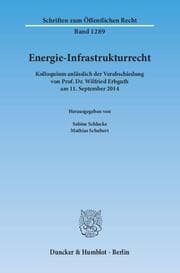 Cover von Energie-Infrastrukturrecht.