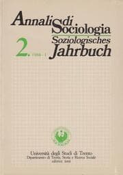 Cover von Annali di Sociologia/Soziologisches Jahrbuch 2