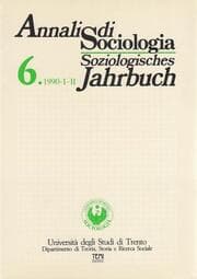 Cover von Annali di Sociologia - Soziologisches Jahrbuch.