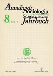 Cover von Annali di Sociologia - Soziologisches Jahrbuch.