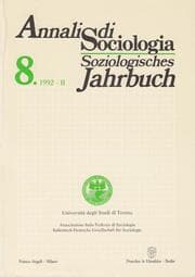 Cover von Annali di Sociologia - Soziologisches Jahrbuch.
