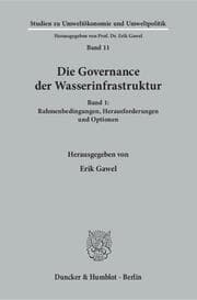 Cover von Die Governance der Wasserinfrastruktur.