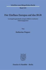 Cover von Der Einfluss Europas auf das BGB.