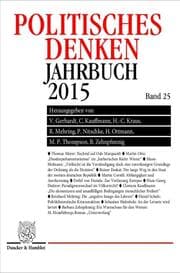 Cover von Politisches Denken. Jahrbuch 2015.