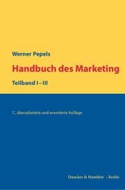 Cover von Handbuch des Marketing I-III