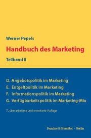 Cover von Handbuch des Marketing II