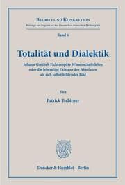 Cover von Totalität und Dialektik.