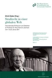 Cover von Strafrecht in einer globalen Welt.