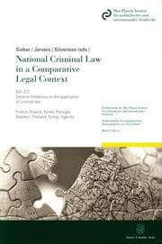Cover von National Criminal Law in a Comparative Legal Context.