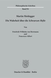 Cover von Martin Heidegger - Die Wahrheit über die Schwarzen Hefte