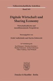 Cover von Digitale Wirtschaft und Sharing Economy.