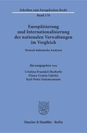 Cover von Europäisierung und Internationalisierung der nationalen Verwaltungen im Vergleich.