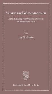Cover von Wissen und Wissensnormen.