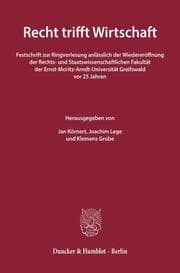 Cover von Recht trifft Wirtschaft.