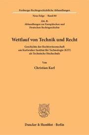 Cover von Wettlauf von Technik und Recht.