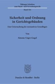 Cover von Sicherheit und Ordnung in Gerichtsgebäuden.
