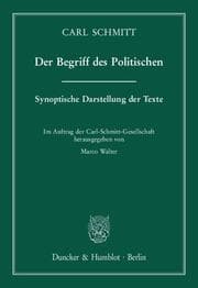 Cover von Der Begriff des Politischen
