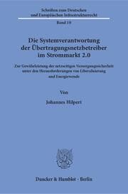 Cover von Die Systemverantwortung der Übertragungsnetzbetreiber im Strommarkt 2.0.