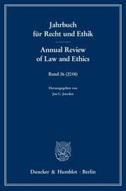 Cover von Jahrbuch für Recht und Ethik - Annual Review of Law and Ethics.