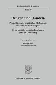 Cover von Denken und Handeln.