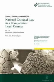 Cover von National Criminal Law in a Comparative Legal Context.