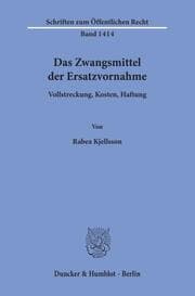 Cover von Das Zwangsmittel der Ersatzvornahme.