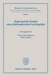Cover von Hegel und das Projekt einer philosophischen Enzyklopädie.