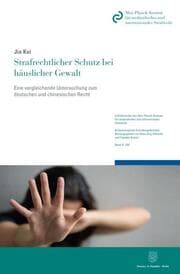 Cover von Strafrechtlicher Schutz bei häuslicher Gewalt.