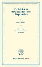 Cover von Die Erklärung der Menschen- und Bürgerrechte.