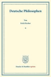 Cover von Deutsche Philosophen.