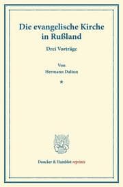 Cover von Die evangelische Kirche in Rußland.