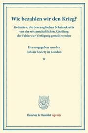 Cover von Wie bezahlen wir den Krieg?