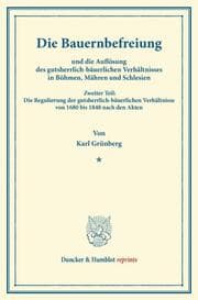 Cover von Die Bauernbefreiung