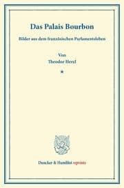 Cover von Das Palais Bourbon.