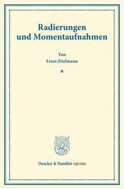 Cover von Radierungen und Momentaufnahmen.