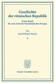 Cover von Geschichte der römischen Republik.