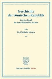 Cover von Geschichte der römischen Republik.