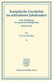 Cover von Europäische Geschichte im achtzehnten Jahrhundert.