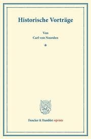 Cover von Historische Vorträge.