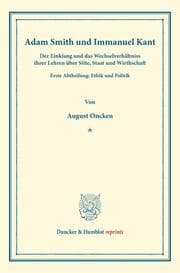 Cover von Adam Smith und Immanuel Kant.