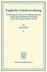 Cover von Englische Lokalverwaltung.