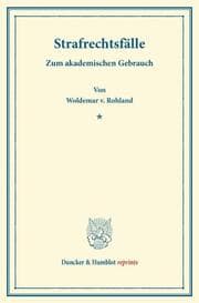 Cover von Strafrechtsfälle.